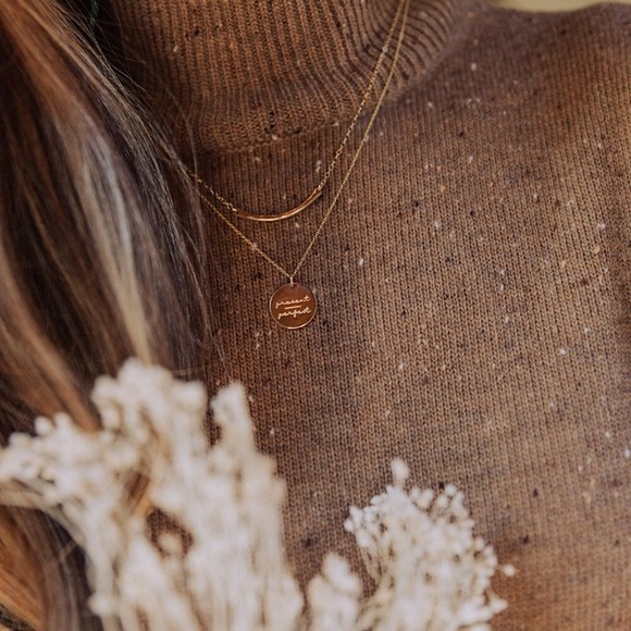 Present/Perfect Mantra Classic Gift Charm Necklace - Picture 6 of 16